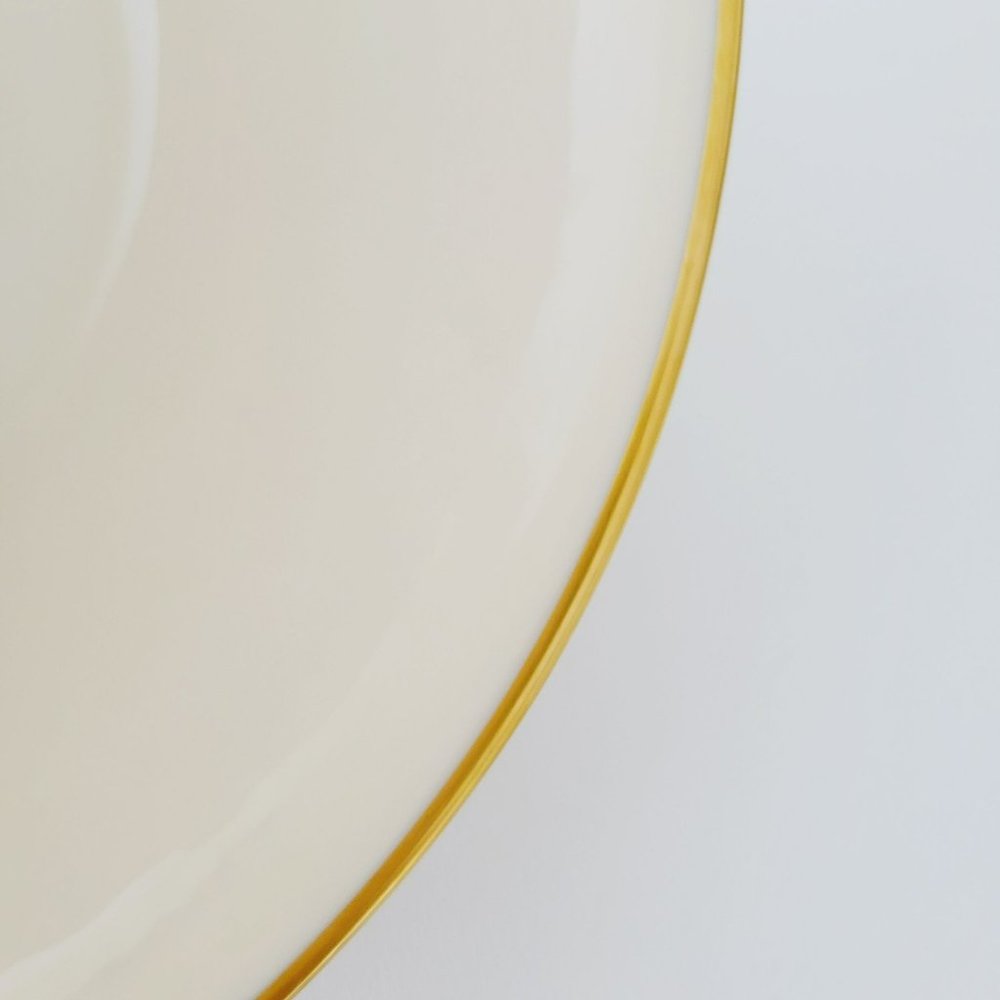 Lenox Fruits of Life Serving Bowl, Gold Trim Embossed Fruit Vintage USA Made - Picture 12 of 14